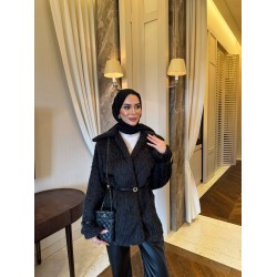 Luz faux kürk ceket